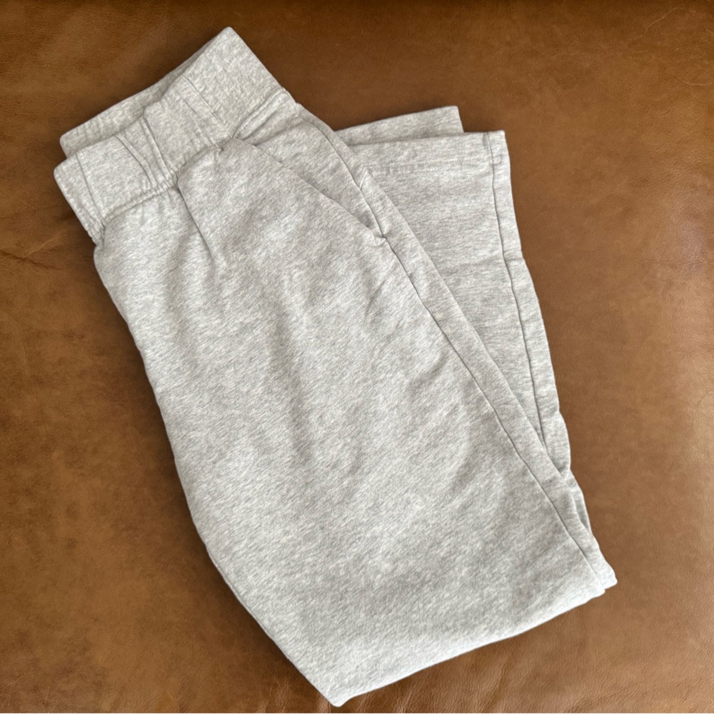 Straight Leg Sweat Pants - ankle length